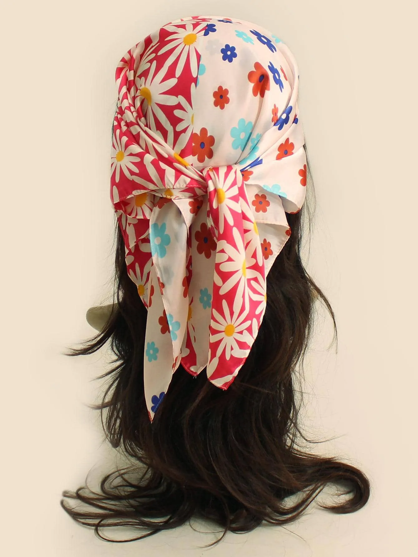 1pc Women Floral Print Fashion Bandana For Daily Life