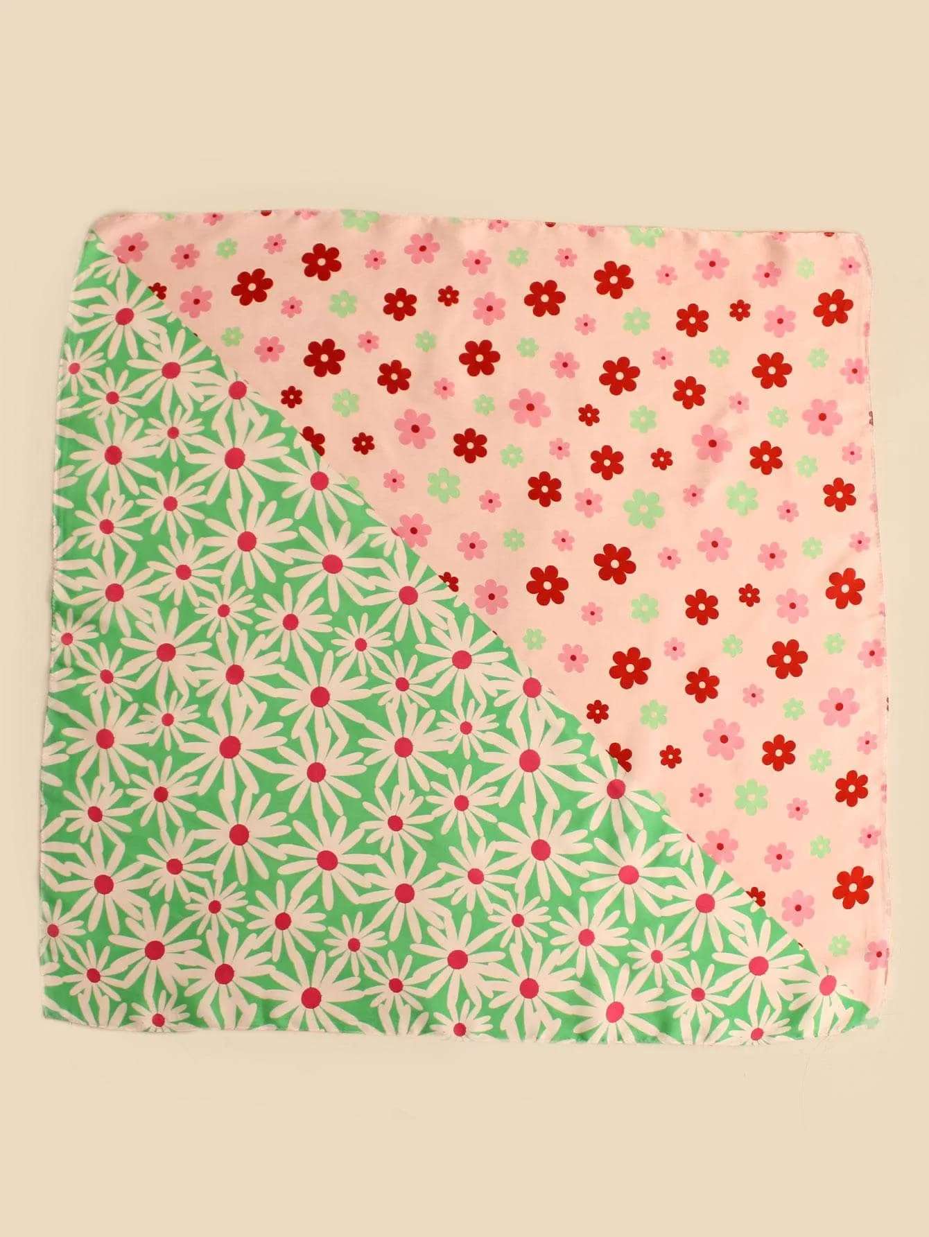 1pc Women Floral Print Fashion Bandana For Daily Life