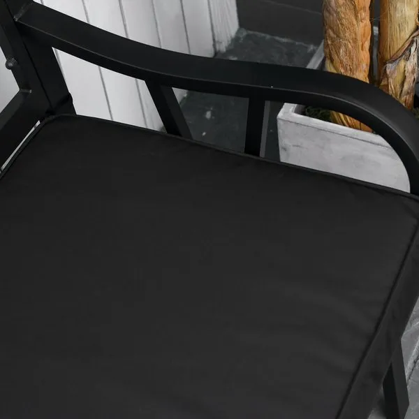 2 Seater Pad For Patio Indoor And Outdoor Use - Black