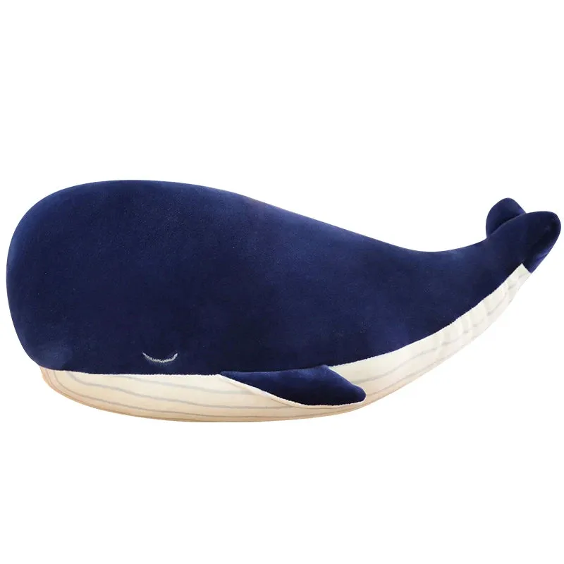 25cm Blue Whale Stuffed Animal Giant Hugging Soft Pillow Toy Home Furnishings Sofa Car Cushion Children Birthday Gift