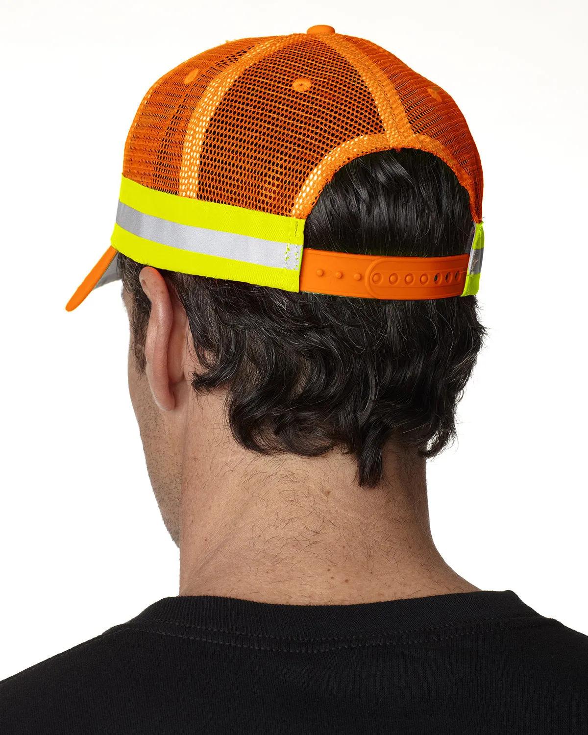 Adams Trucker Reflector High-Visibility Constructed Cap