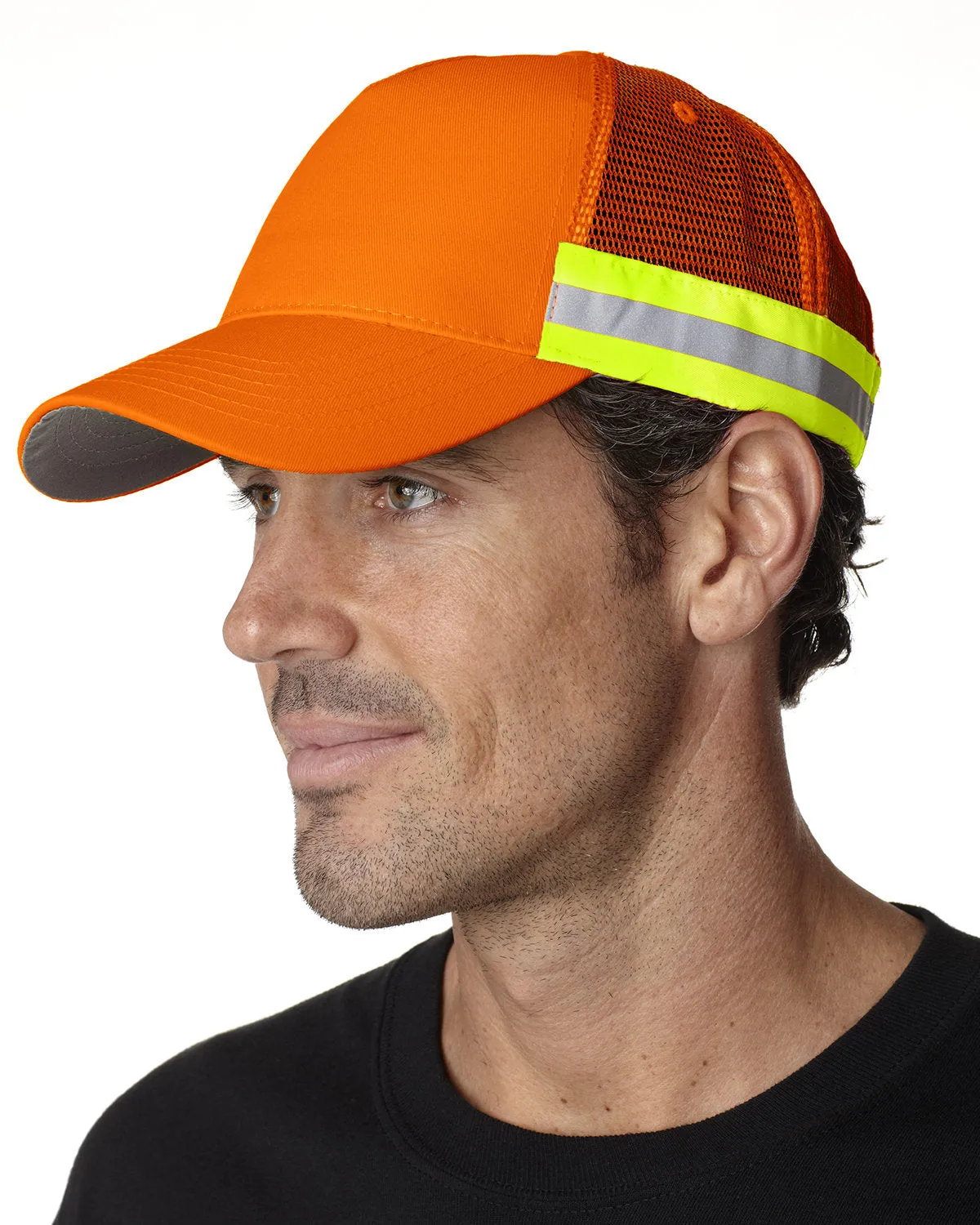 Adams Trucker Reflector High-Visibility Constructed Cap