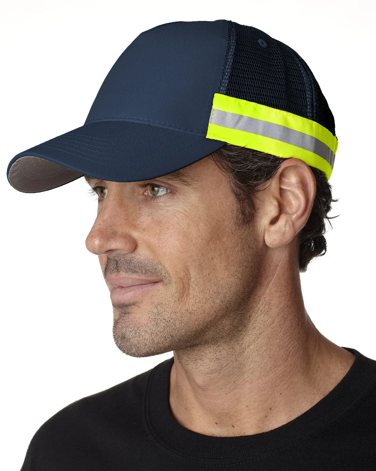 Adams Trucker Reflector High-Visibility Constructed Cap