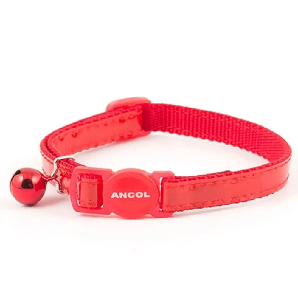 Ancol Reflective Gloss Safety Cat Collar with Bell