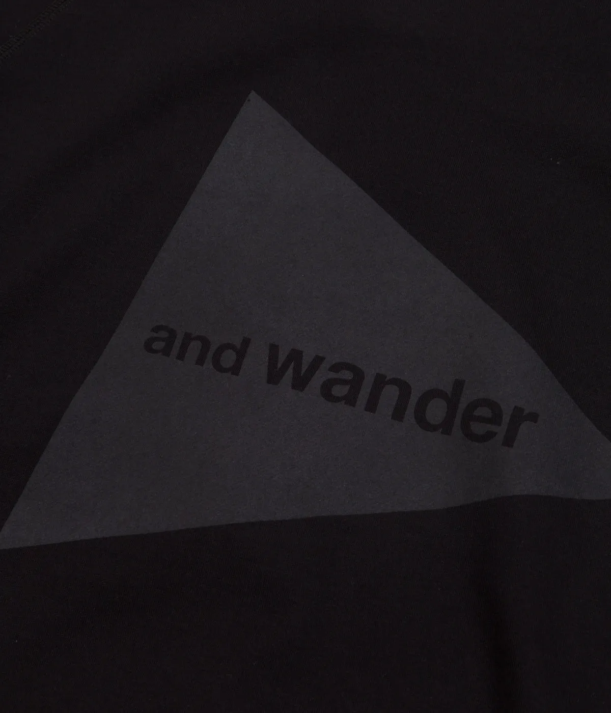 and wander Crewneck Sweatshirt - Black