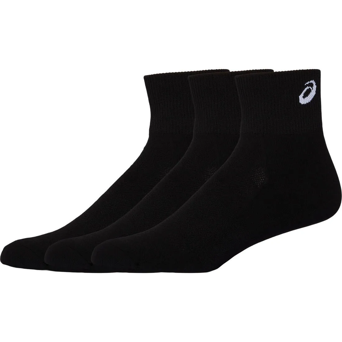 ASICS EASY QUARTER 3P SPORT SOCKS BLACK