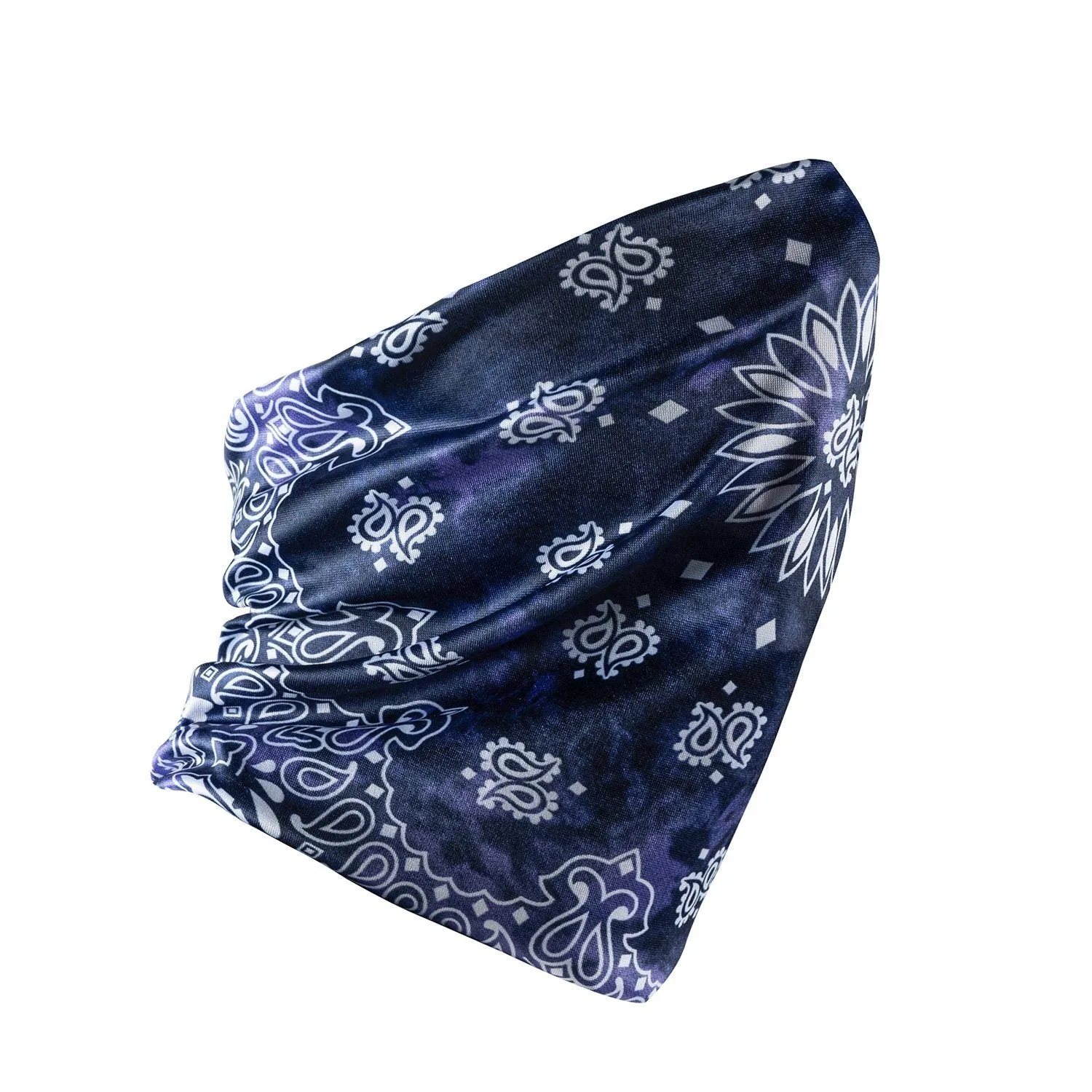 Bandana Face Mask - Purple Paisley Tie Dye (Available online only)