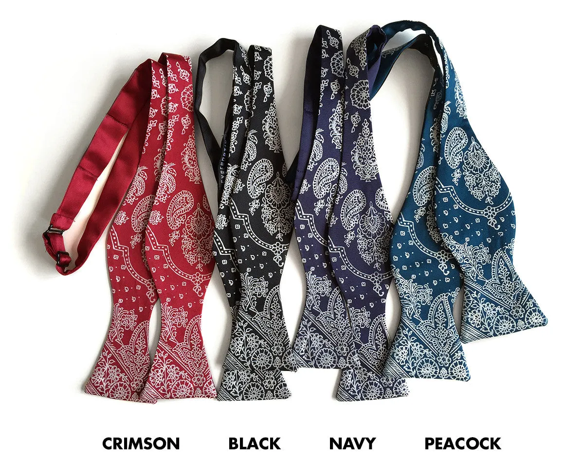 Bandana Print Bow Tie