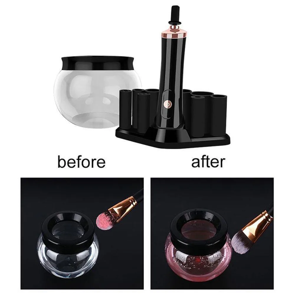 Battery Operated Electric Makeup Brush Cleaner Automatic Brush Washer and Dryer