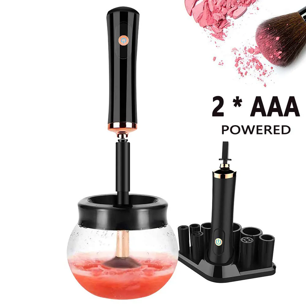 Battery Operated Electric Makeup Brush Cleaner Automatic Brush Washer and Dryer