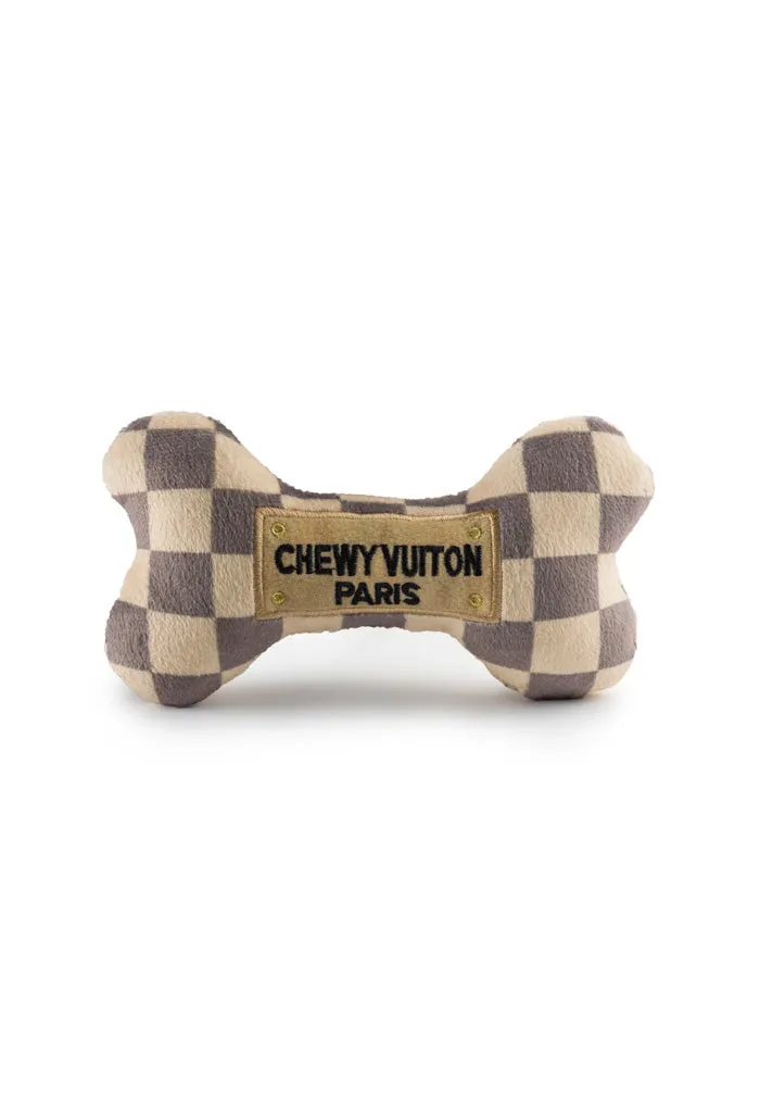 Checker Chewy Vuiton Bone-Large