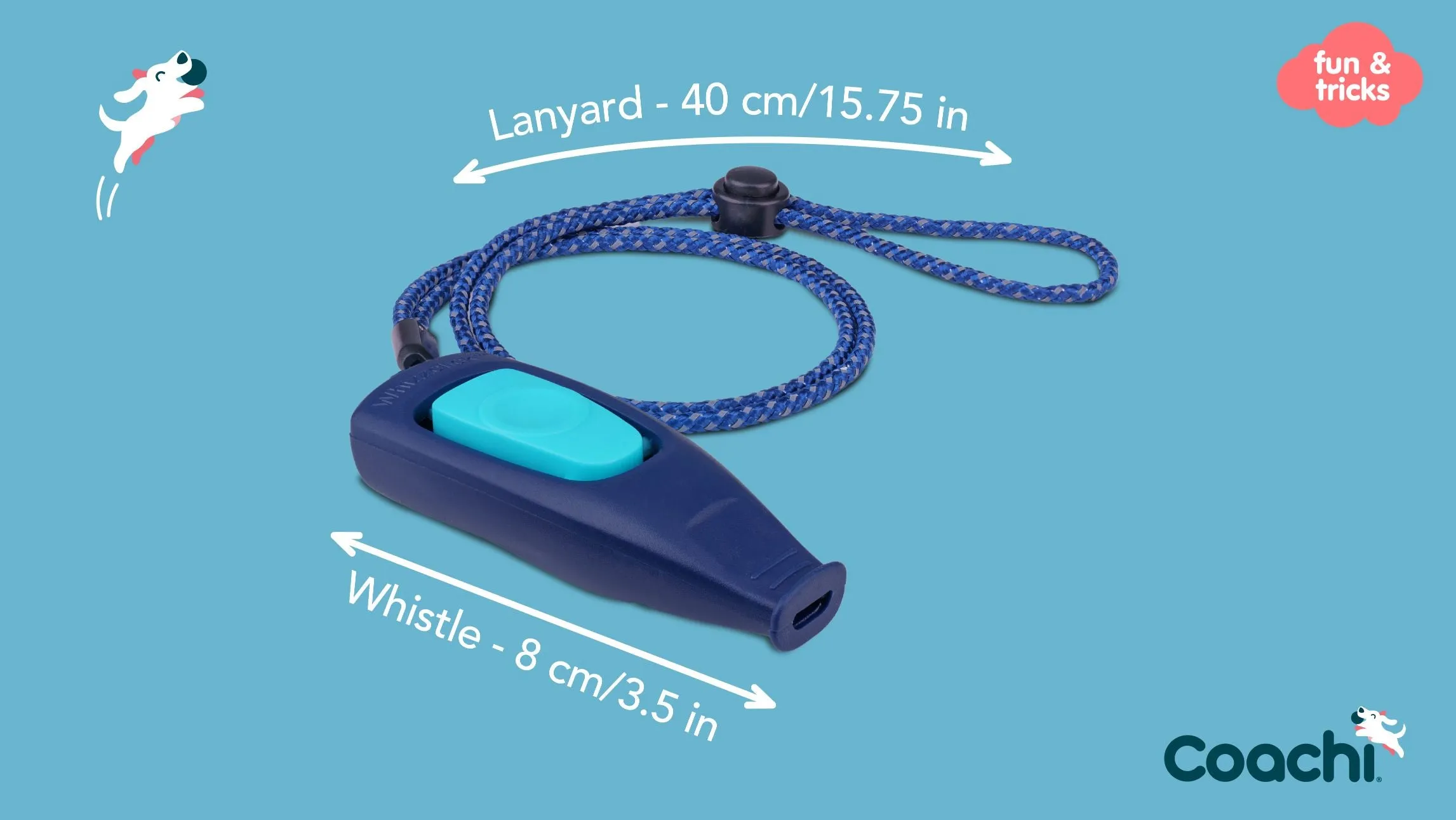 Coachi Whizzclick Clicker & Whistle 2 Colours