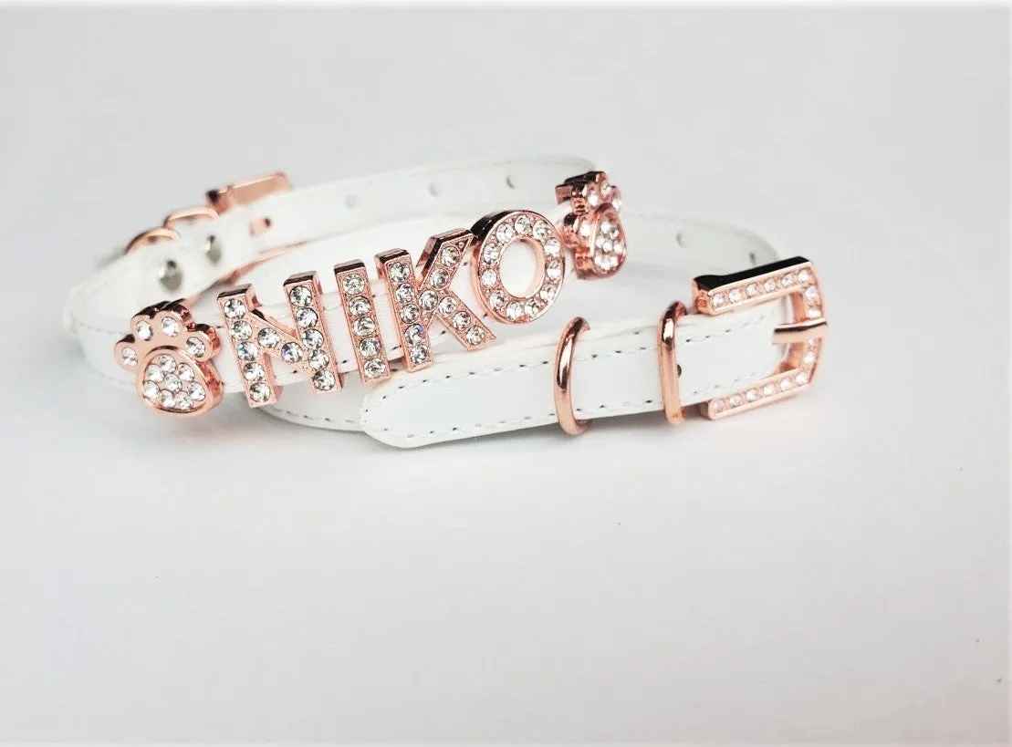 Collar | Rose Gold And White