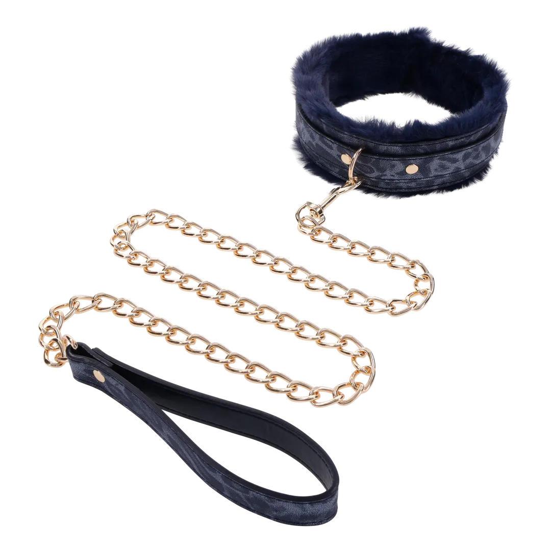 Cougar Faux Fur Collar & Leash