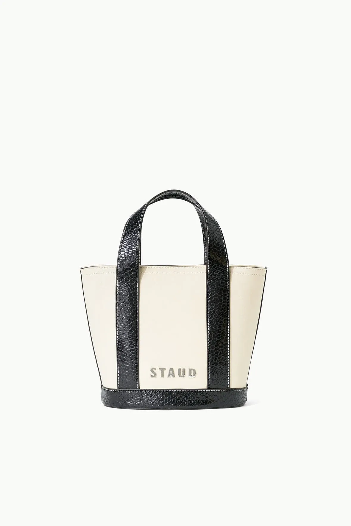 CUSTOM ALLORA MINI TOTE | CREAM BLACK