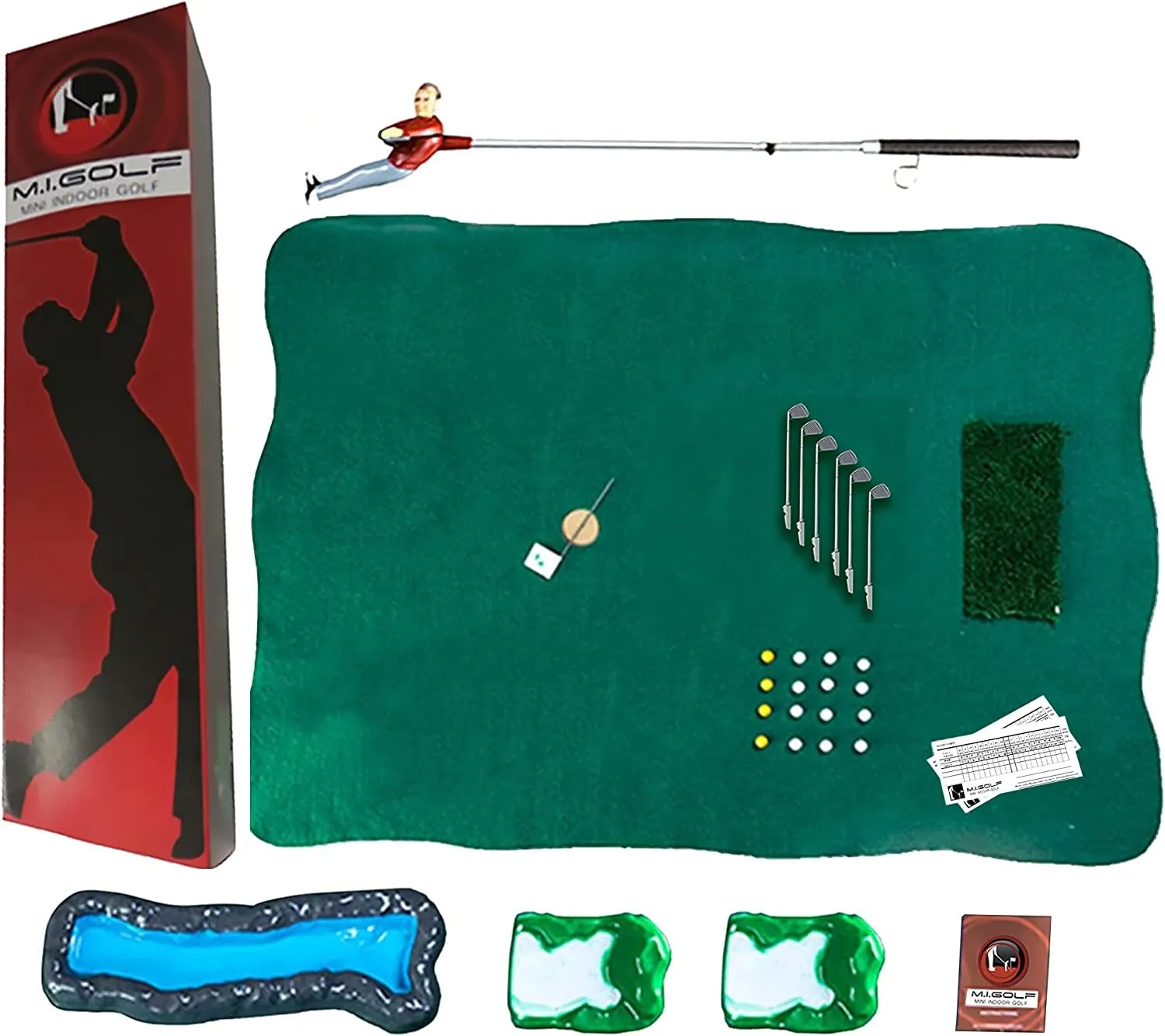 Deluxe Mini Golf Set | Mini Golfer on a Stick Game