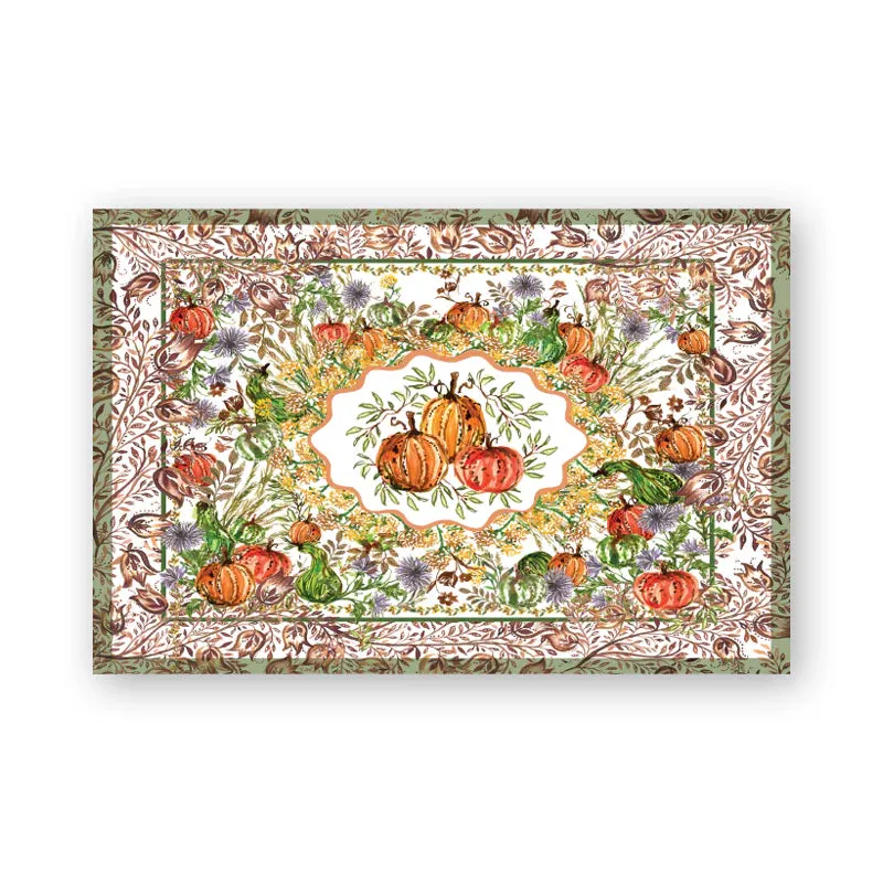 Dogwood Hill Pumpkin Vine Paper Placemats