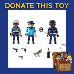 DONATE THIS TOY - Pirate Toy Fund -  Playmobil 70669 Police Figure Set