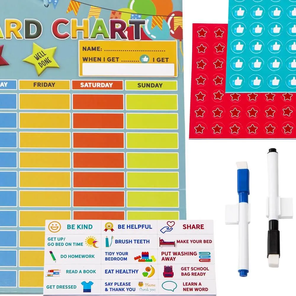 Double Reward Chart - Reward Chart for Kids