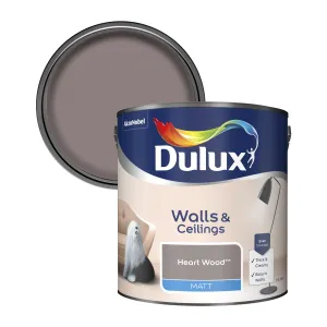 Dulux Matt Emulsion Paint For Walls And Ceilings - Heart Wood 2.5L