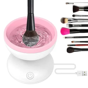 Electric Makeup Brush Cleaner Machine Fit for All Size Brushes- USB Plugged In