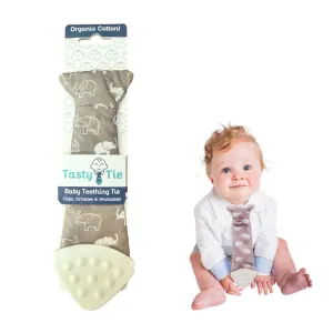 Elephant Tasty Tie Teether, Crinkle