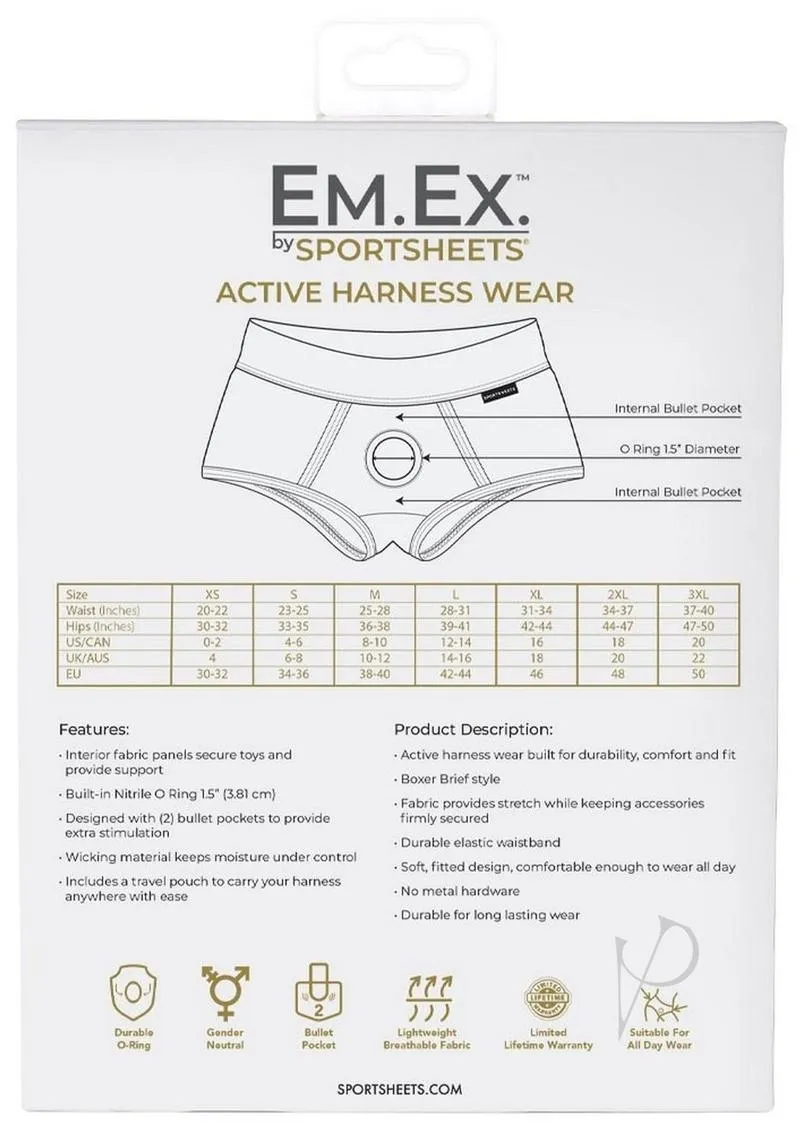 Em Ex Fit Harness Xlarge Gray