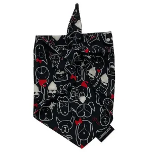 Holiday Dog Central Black Bandana