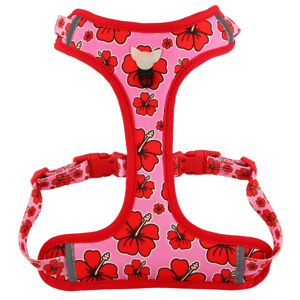 Jibara Amapola Floral Dog Harness | Perrandeo Jibaro Pawtriotico Collection