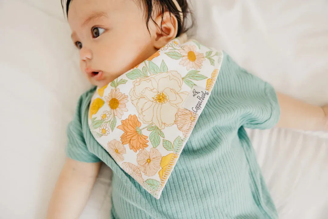 Lemon Baby Bandana Bib- 4 Pack