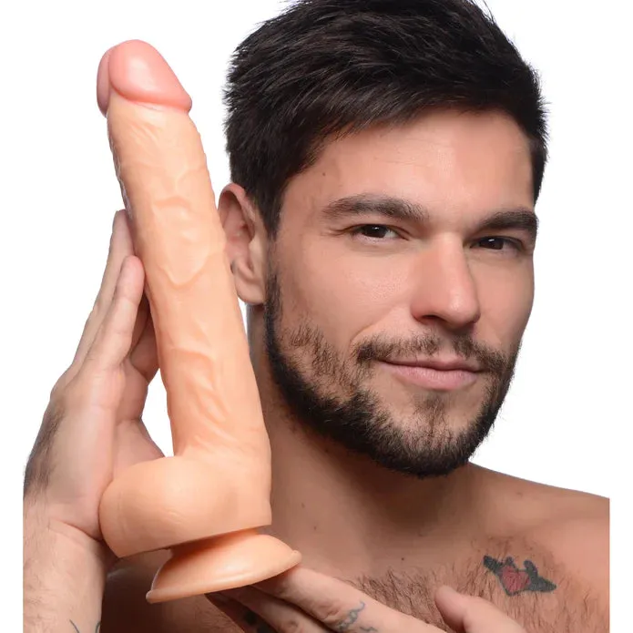 Long Logan 10" Dildo With Balls - Light