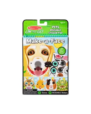 Melissa Doug On The Go Reusable Stickers Pets