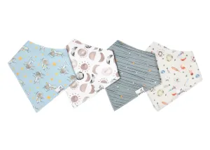 Neil Baby Bandana Bib- 4 Pack