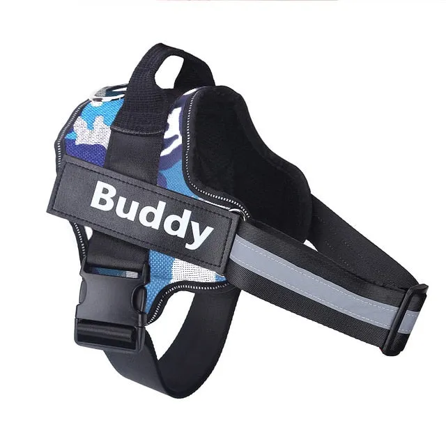 Personalized Harness - Custom Name & Phone Number (No Pull)