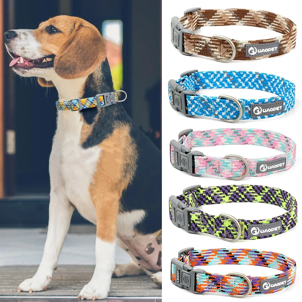 Pet Reflective Collar For Dog And Cat Colorful Adjustable Collar Safety Protective Anti-Lost Collar For Kitten Puppy Accessories