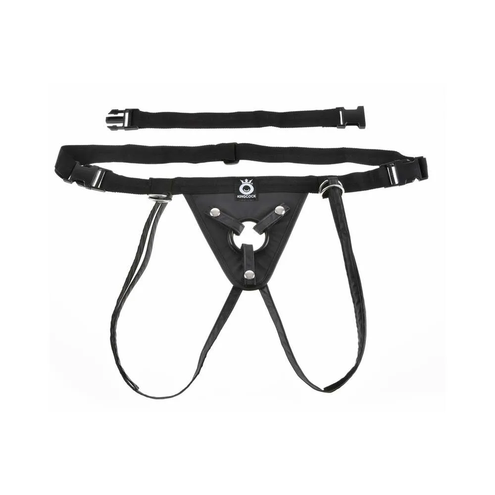 Pipedream King Cock Adjustable Fit Rite Harness Black