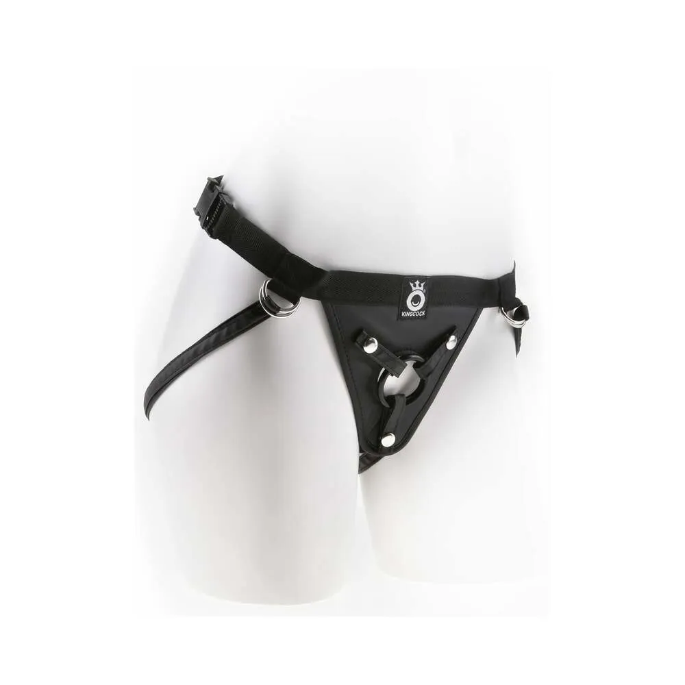 Pipedream King Cock Adjustable Fit Rite Harness Black