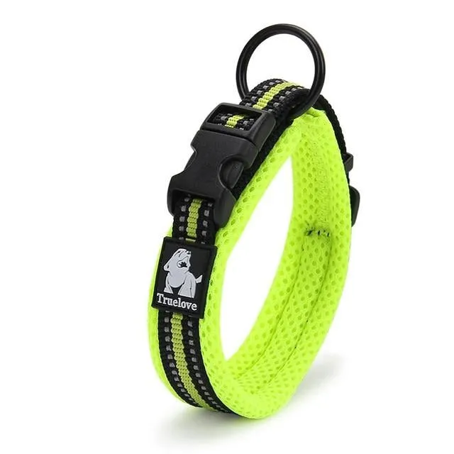 Reflective Mesh Padded Dog Collar