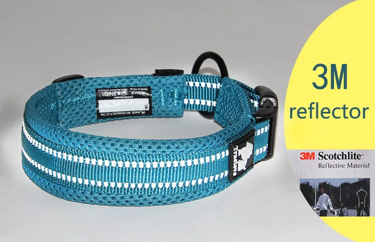 Reflective Mesh Padded Dog Collar