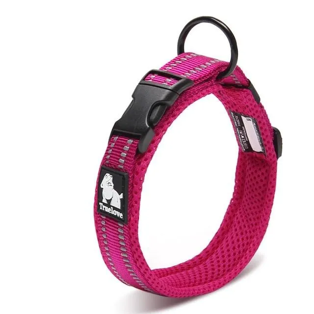 Reflective Mesh Padded Dog Collar