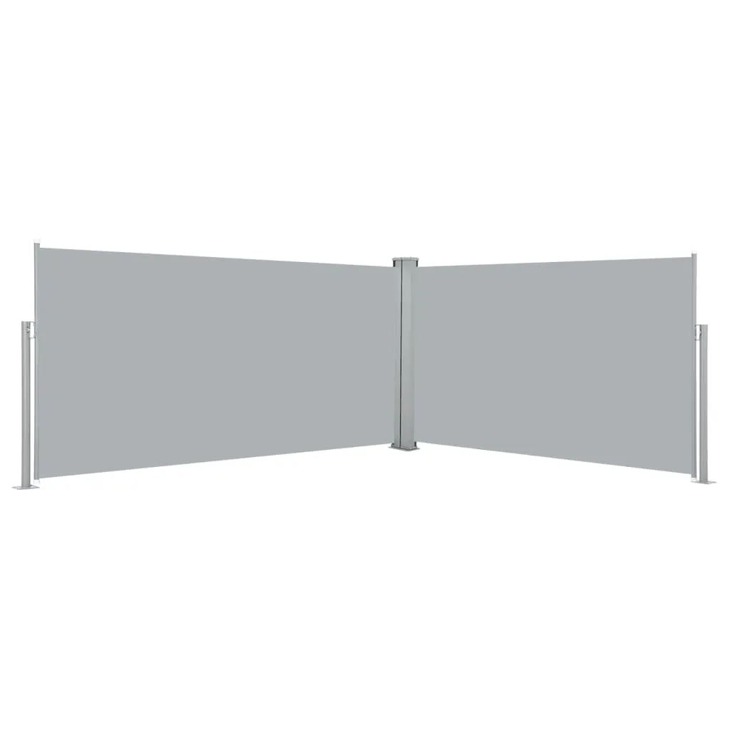 Retractable Side Awning 160x600 cm Grey