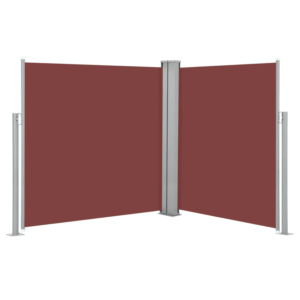 Retractable Side Awning 170x600 cm Brown