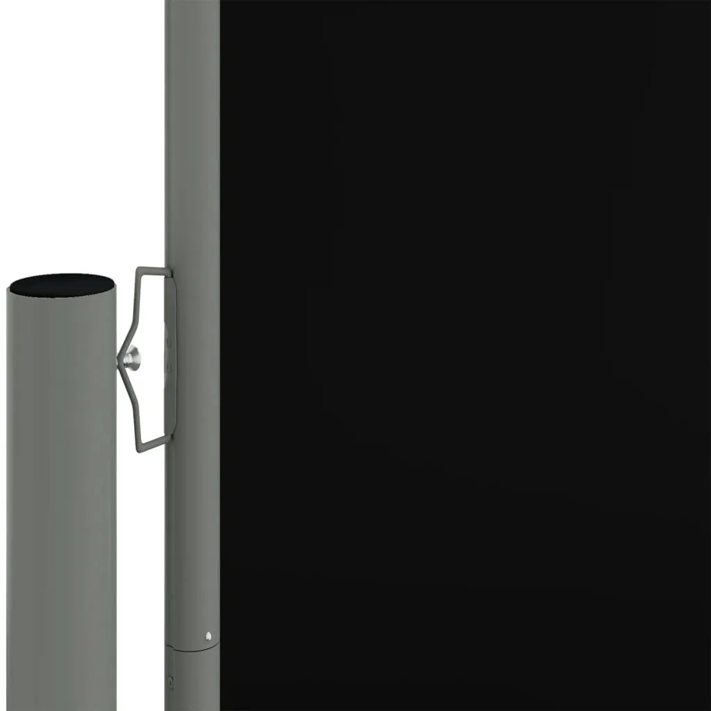 Retractable Side Awning Black 220x1200 cm