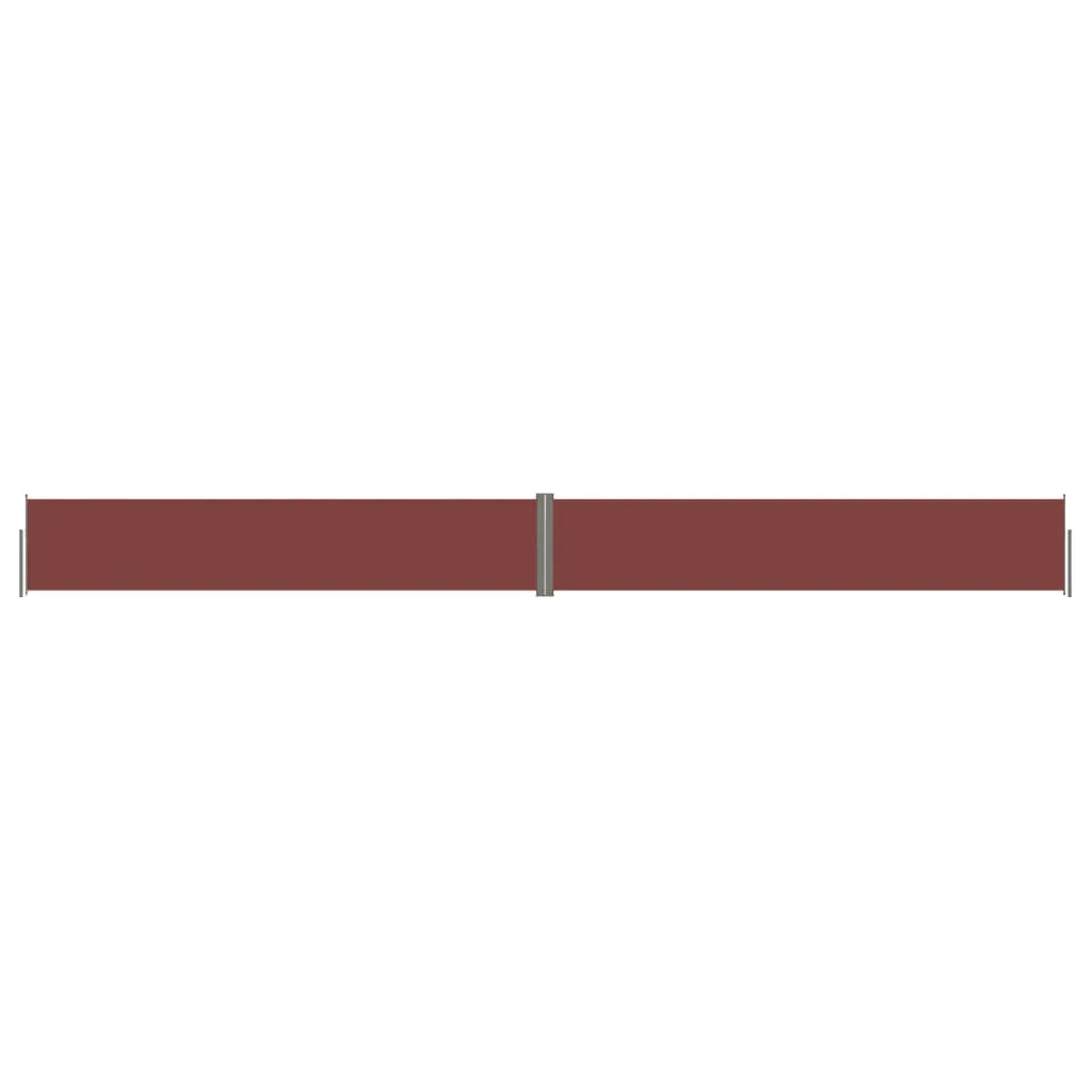 Retractable Side Awning Brown 117x1200 cm