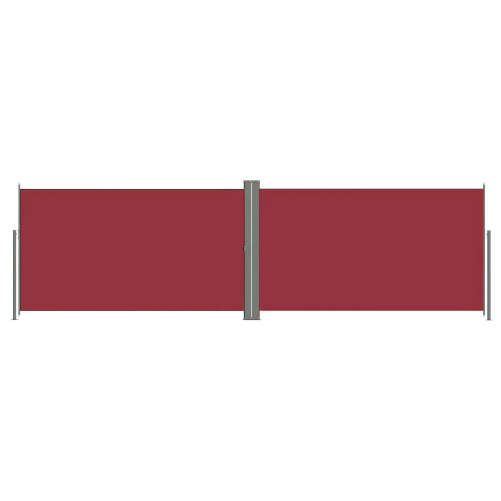 Retractable Side Awning Red 180x600 cm