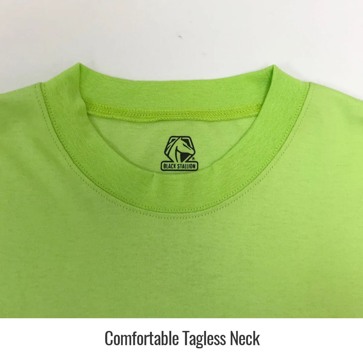 Revco TF2511-LM 7 oz. Lime FR Cotton Long Sleeve NFPA 2112 & NFPA 70E w/ Reflective Tape Shirt