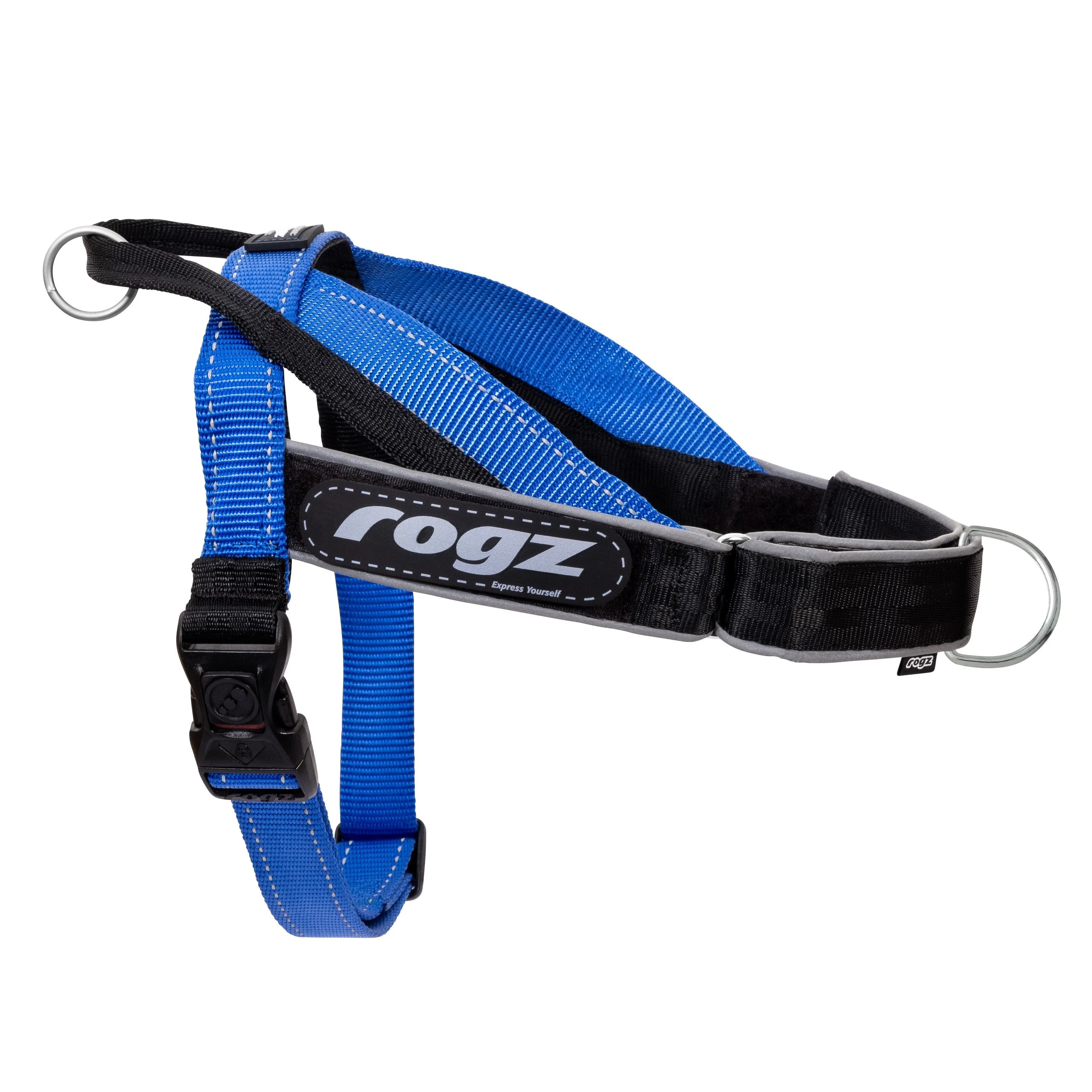 Rogz Utility LetzGo Personalised Harness Blue Med/Lge=^._.^=