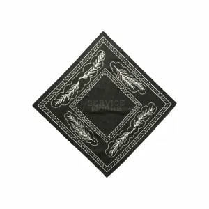 Service Works Olive Branch Bandana (Black)