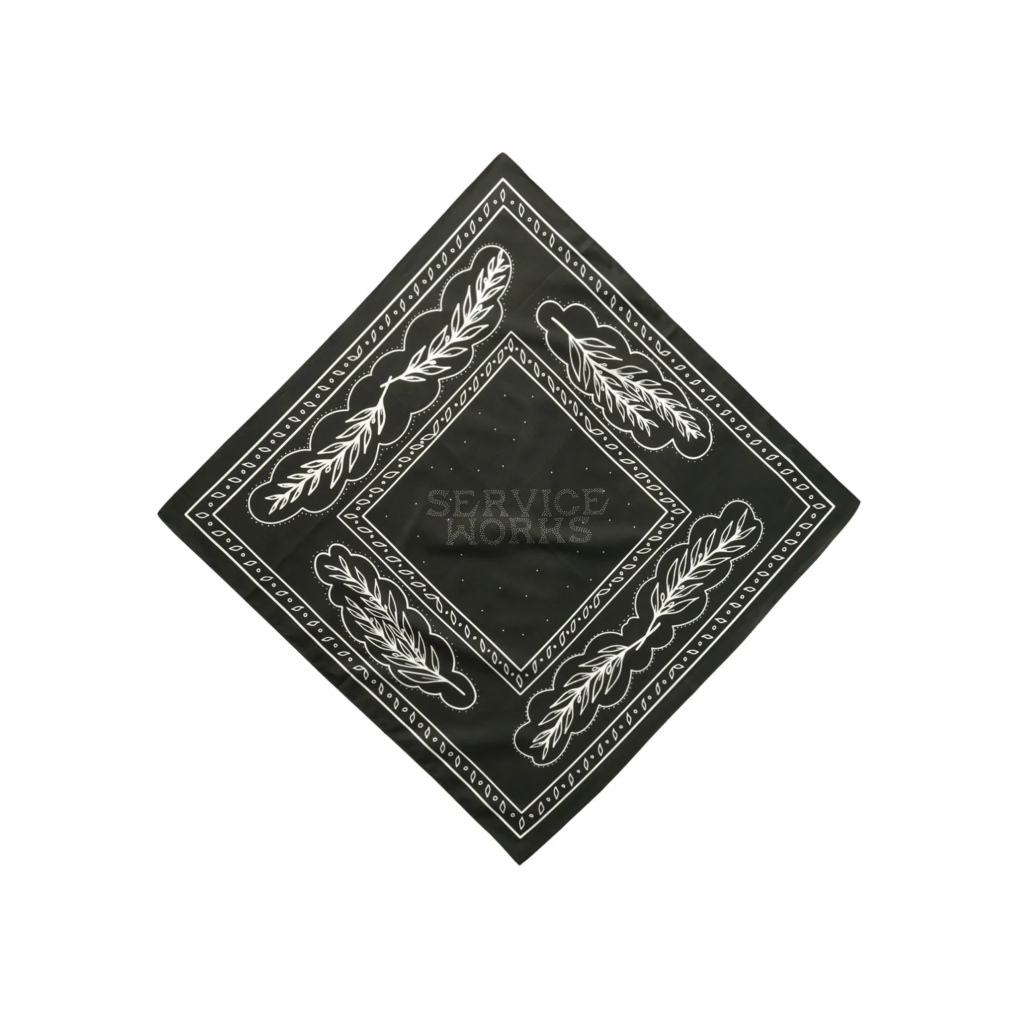 Service Works Olive Branch Bandana (Black)