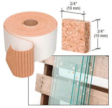 Shipping Pads 3/4" x 3/4" x 1/4" Cork Non-Adhesive